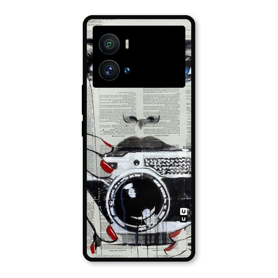 Paper Face Beauty Metal Back Case for iQOO 9 Pro