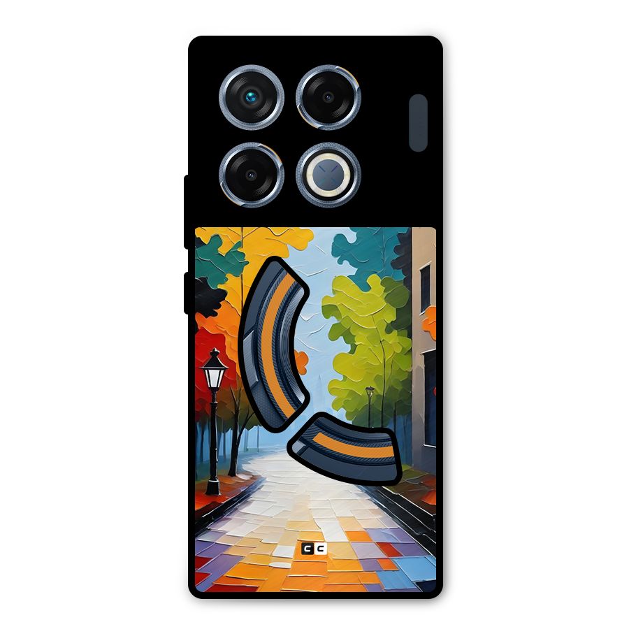 Paper Street Metal Back Case for Infinix GT 20 Pro