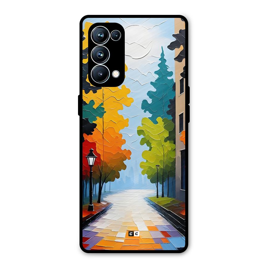 Paper Street Metal Back Case for Oppo Reno5 Pro 5G