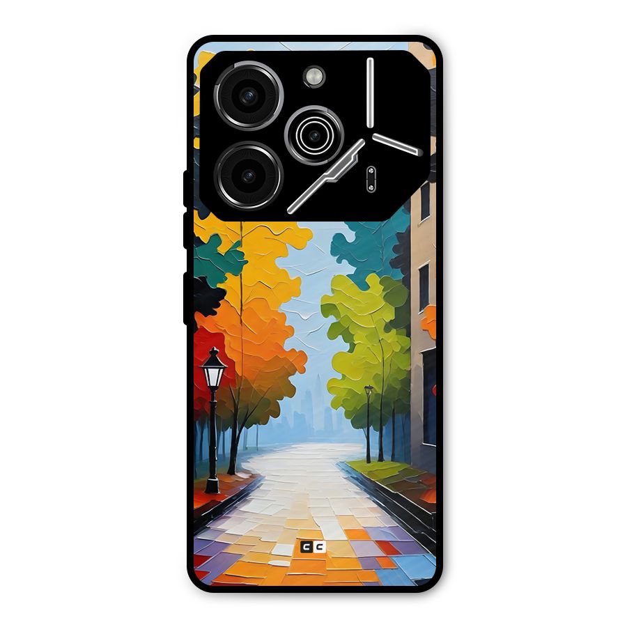 Paper Street Metal Back Case for Tecno Pova 6 Pro