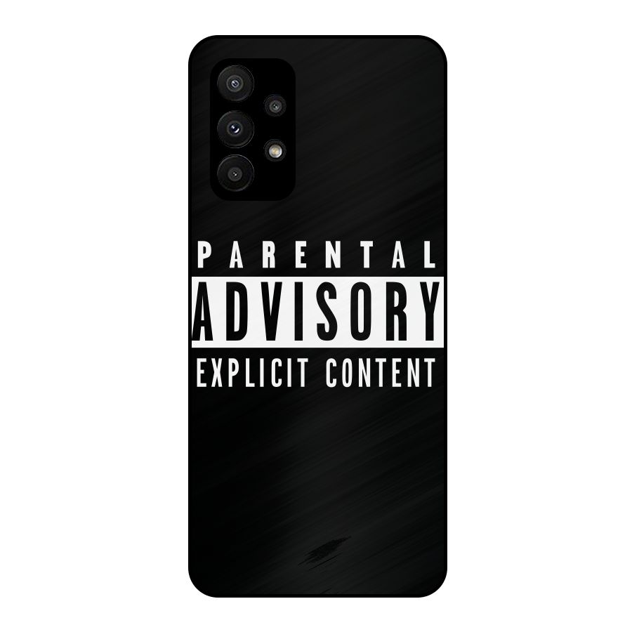 Parental Advisory Label Metal Back Case for Galaxy A23