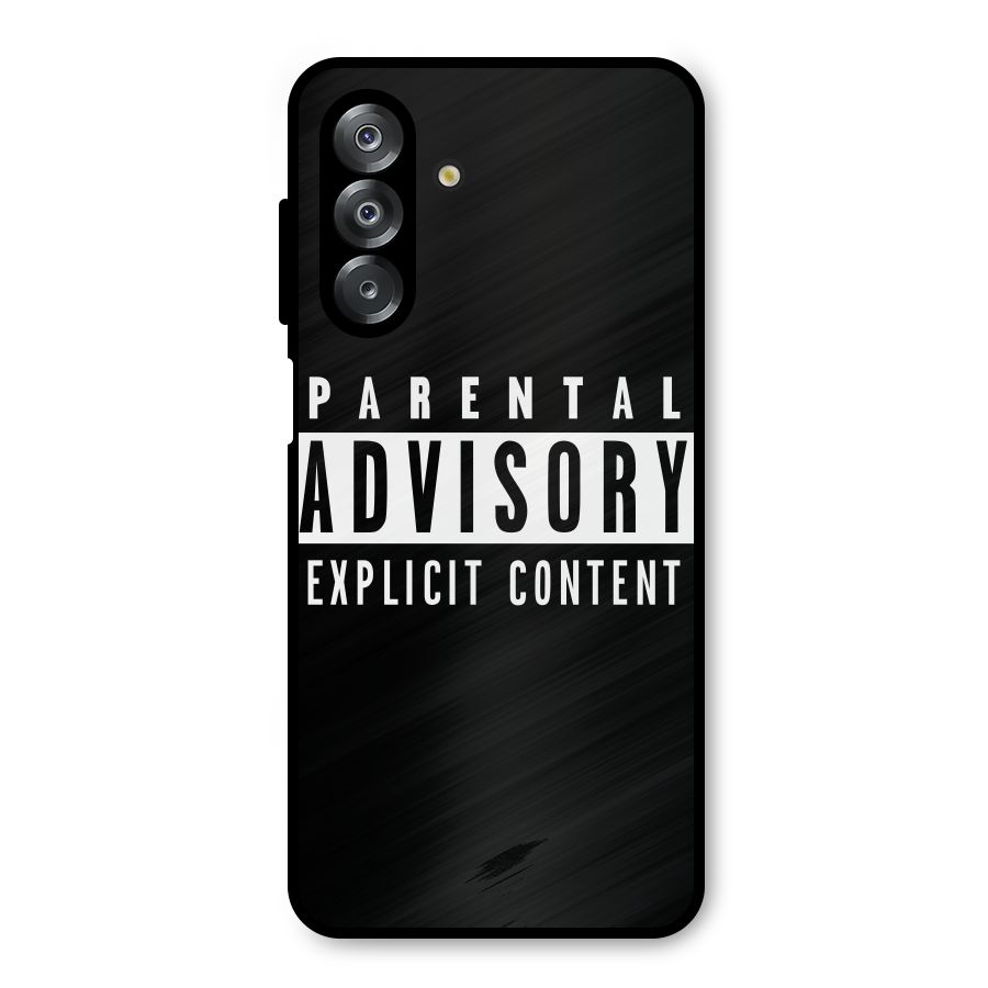 Parental Advisory Label Metal Back Case for Galaxy A26