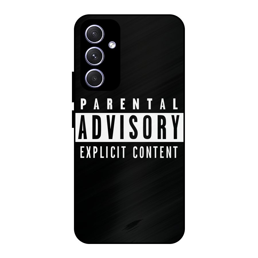 Parental Advisory Label Metal Back Case for Galaxy A54