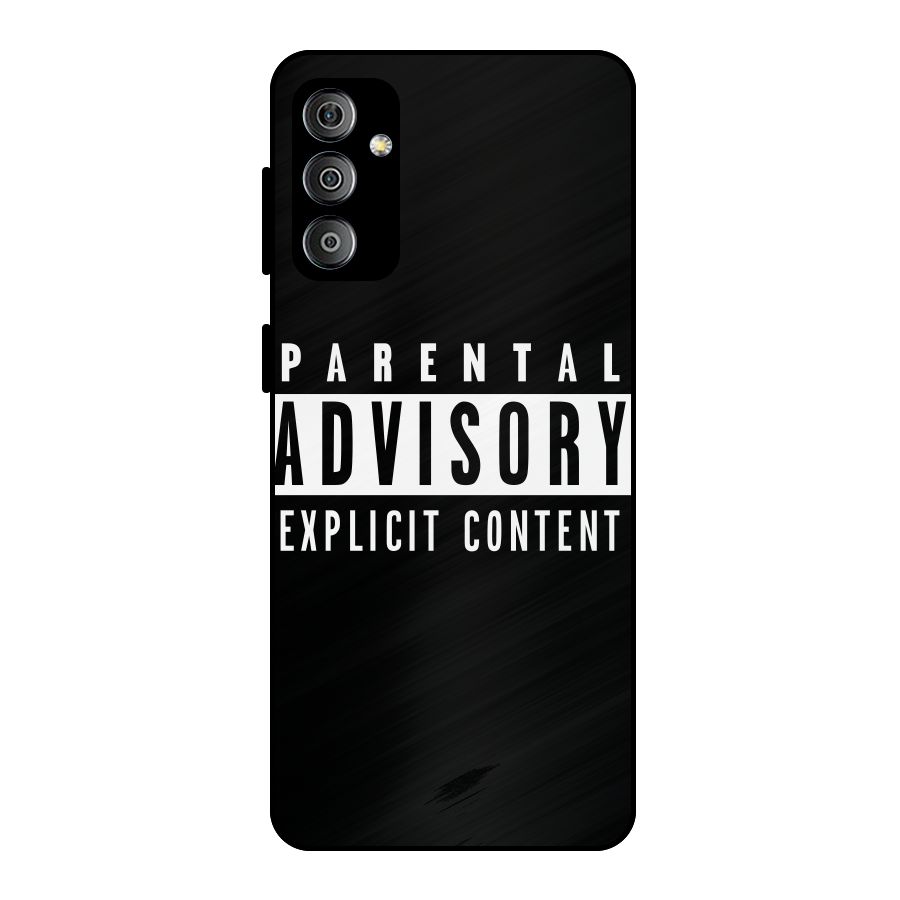Parental Advisory Label Metal Back Case for Galaxy F23