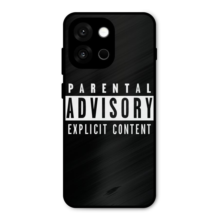 Parental Advisory Label Metal Back Case for OnePlus 13s