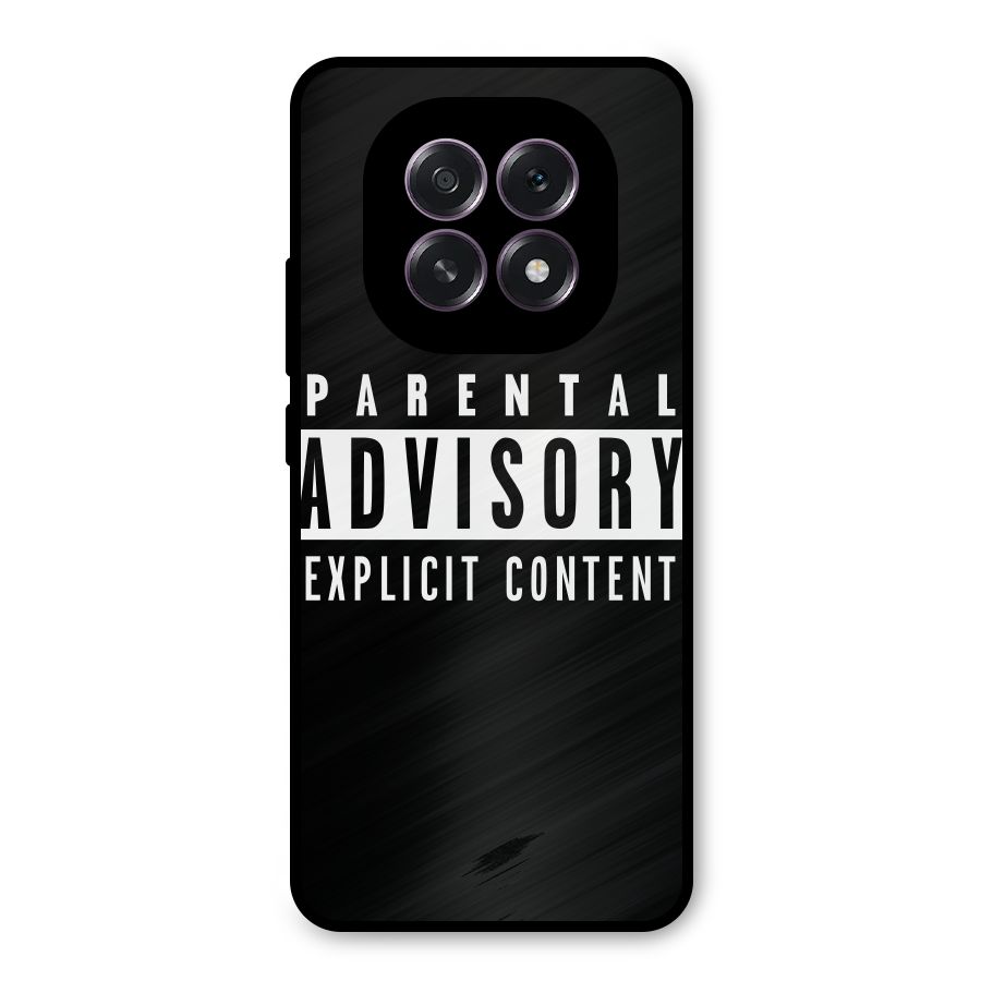 Parental Advisory Label Metal Back Case for Oppo F29