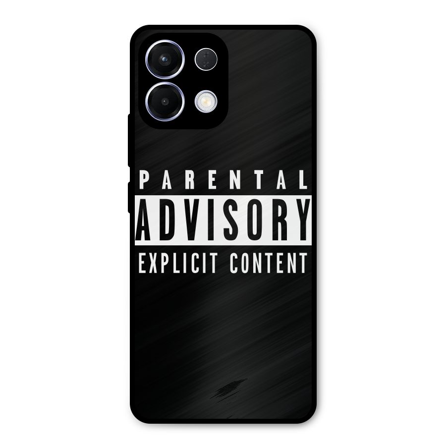 Parental Advisory Label Metal Back Case for Oppo K13
