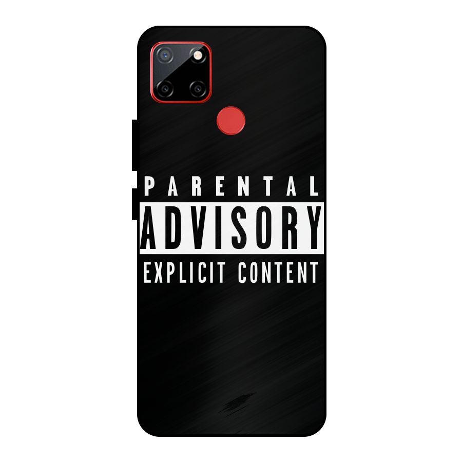 Parental Advisory Label Metal Back Case for Realme C12