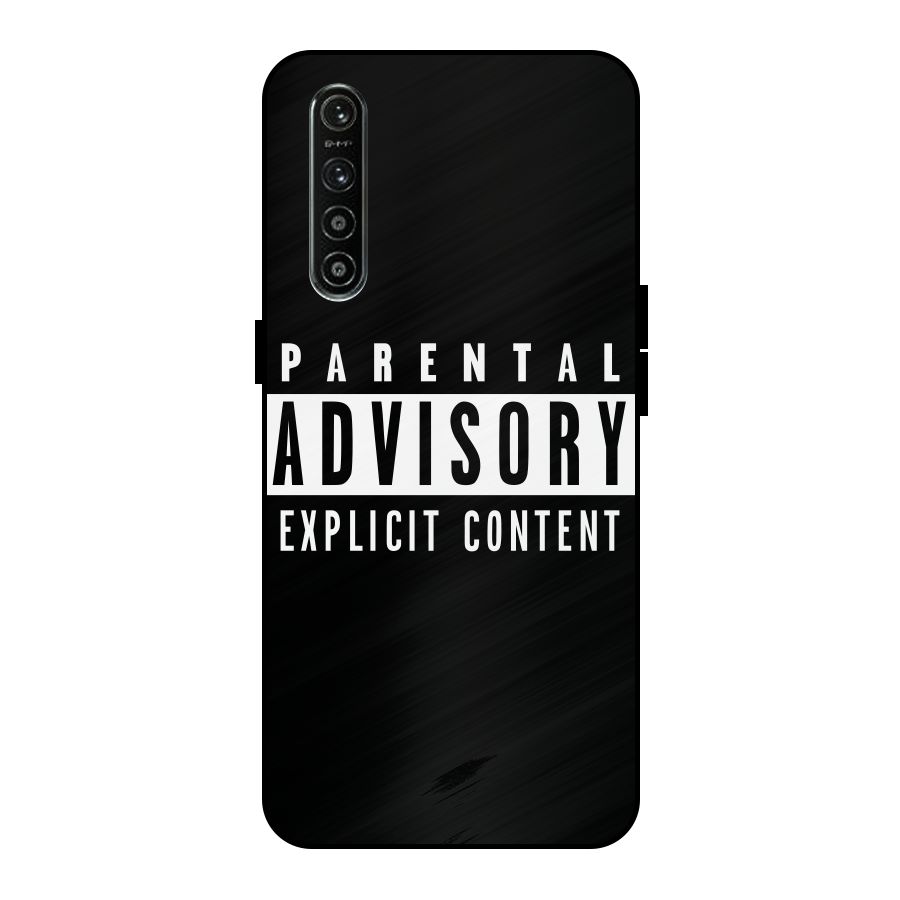 Parental Advisory Label Metal Back Case for Realme XT
