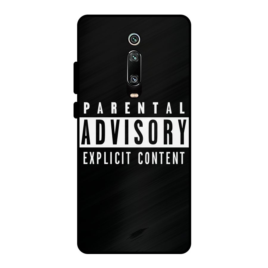 Parental Advisory Label Metal Back Case for Redmi K20 Pro