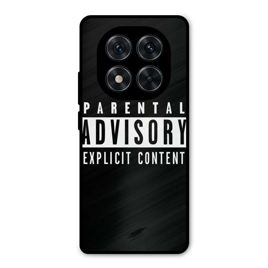 Parental Advisory Label Metal Back Case for Redmi Note 14 Pro 5G