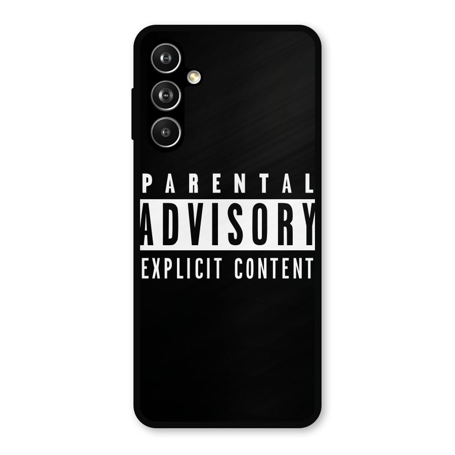 Parental Advisory Label Metal Back Case for Samsung Galaxy M54