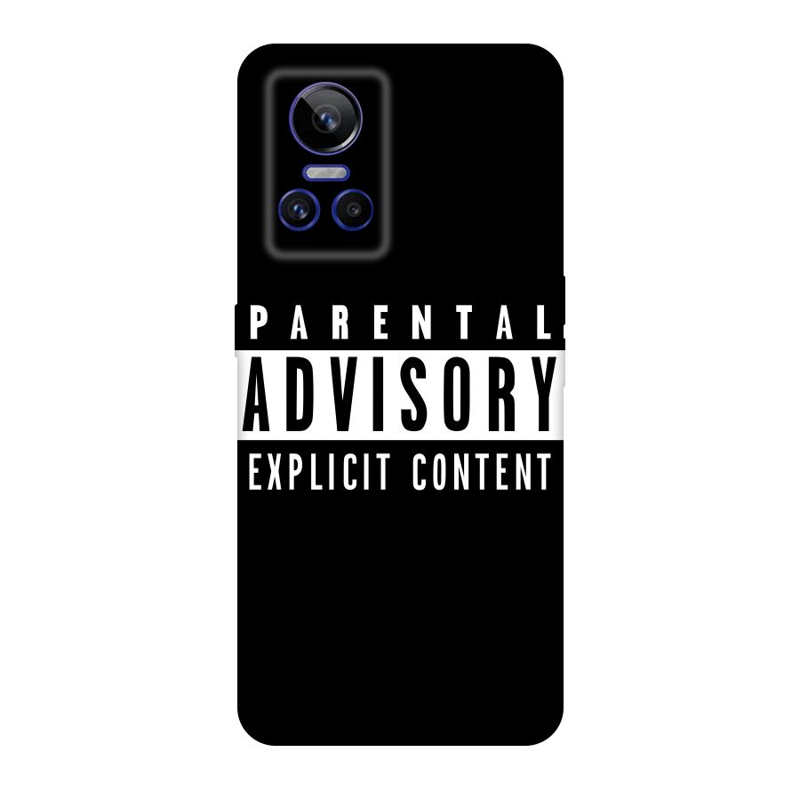 Parental Advisory Label Original Polycarbonate Back Case for Realme GT Neo 3