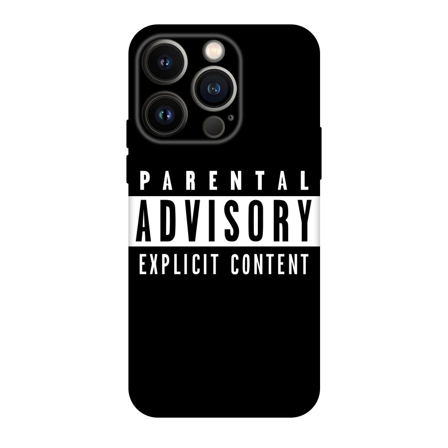 Parental Advisory Label Original Polycarbonate Back Case for iPhone 14 Pro