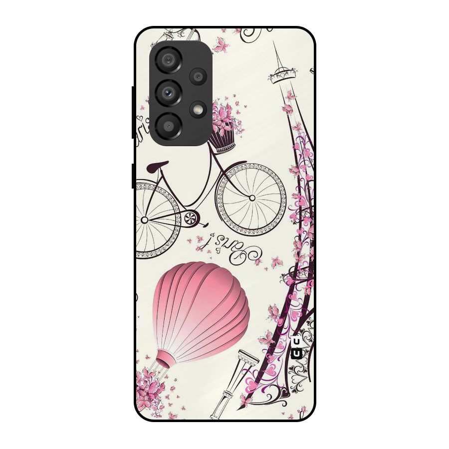 Paris Clipart Metal Back Case for Galaxy A33 5G