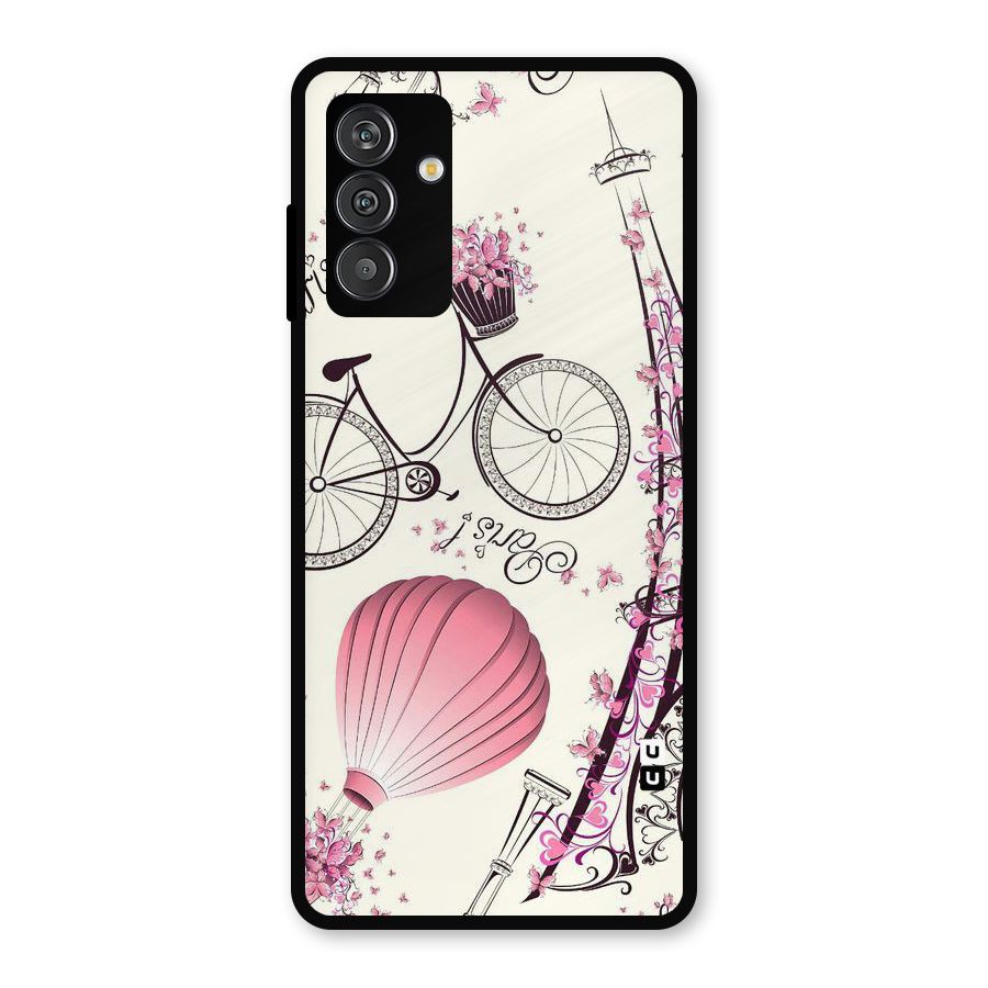 Paris Clipart Metal Back Case for Galaxy F13