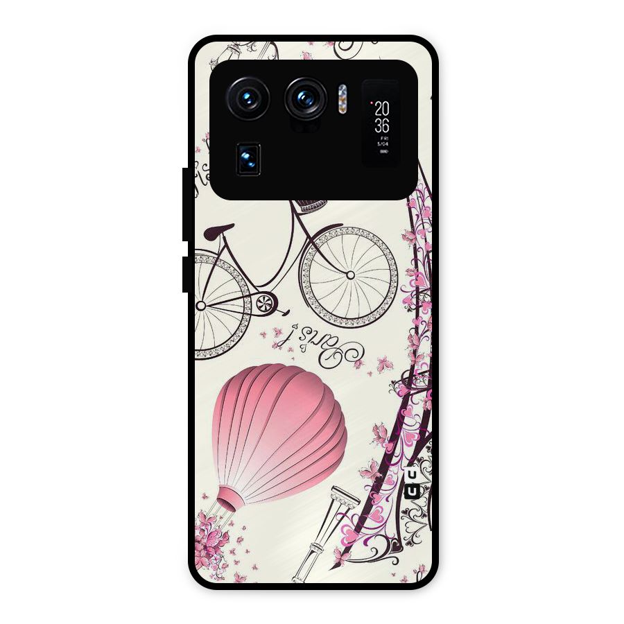 Paris Clipart Metal Back Case for Mi 11 Ultra