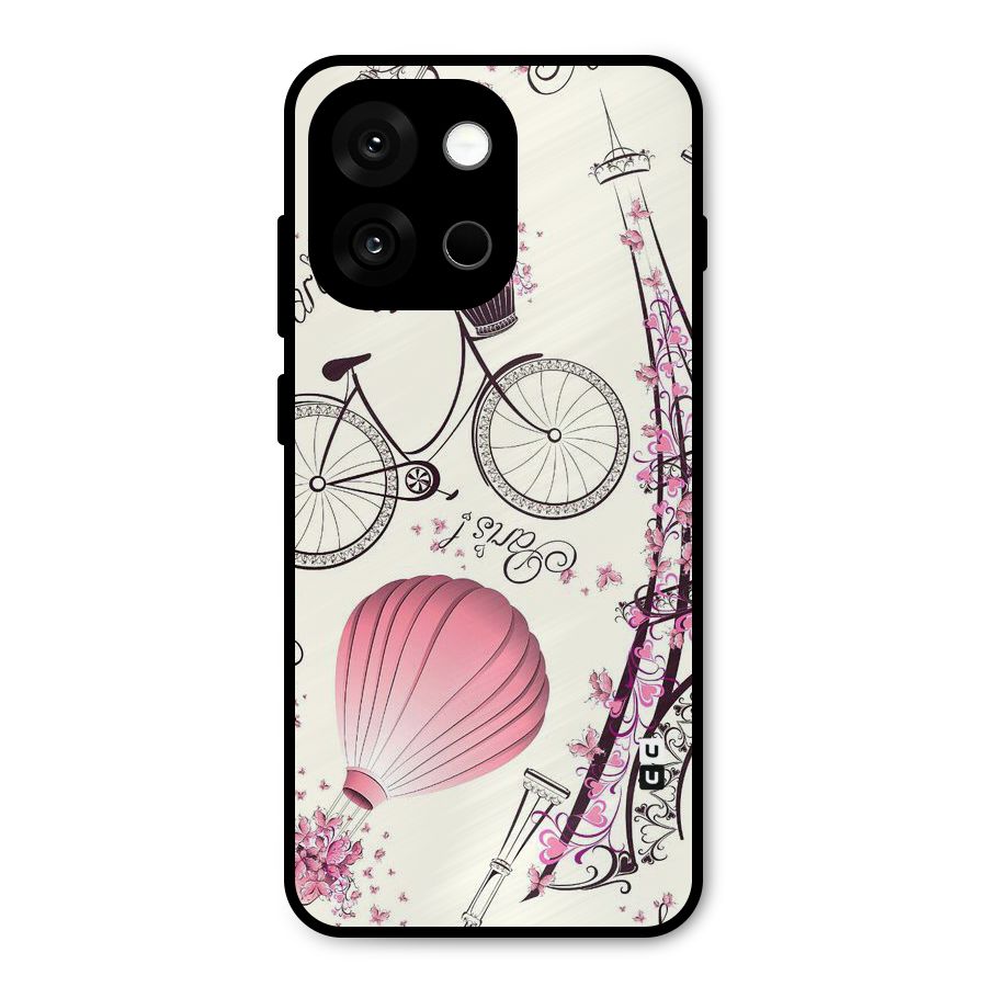 Paris Clipart Metal Back Case for OnePlus 13s