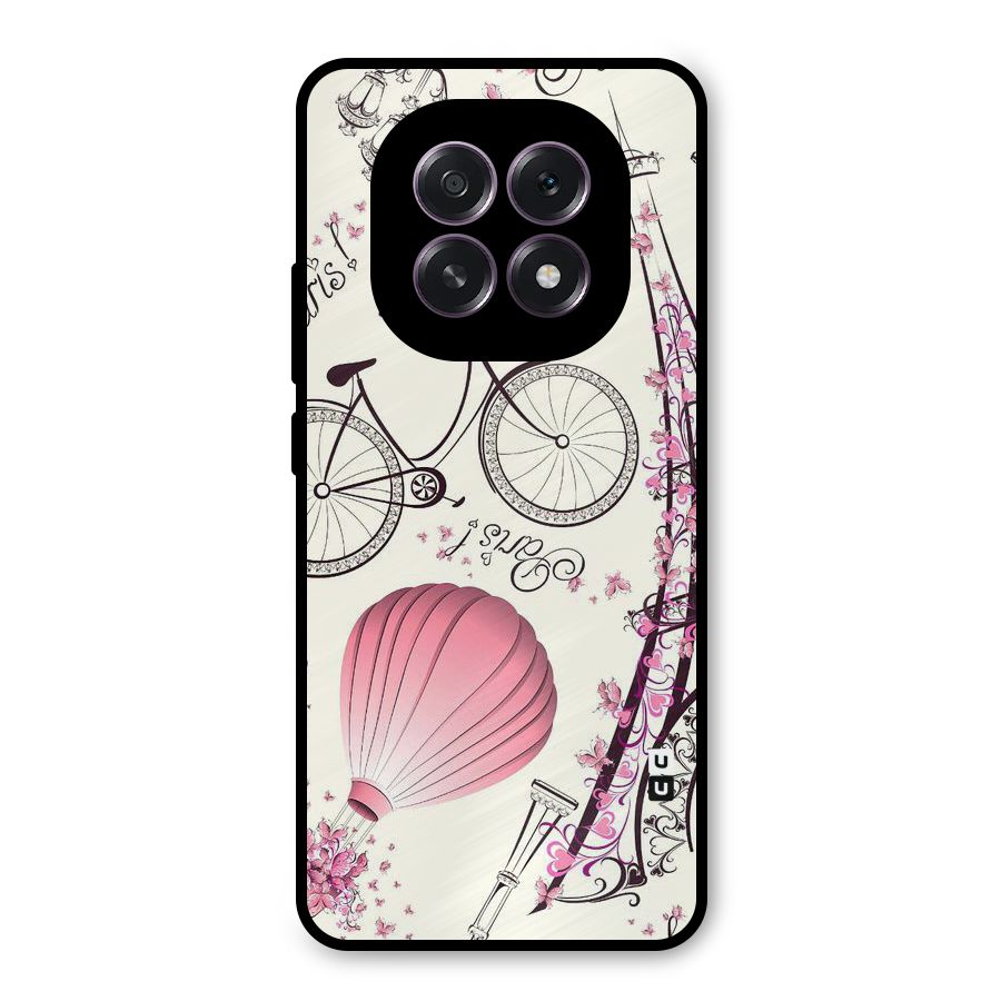Paris Clipart Metal Back Case for Oppo F29