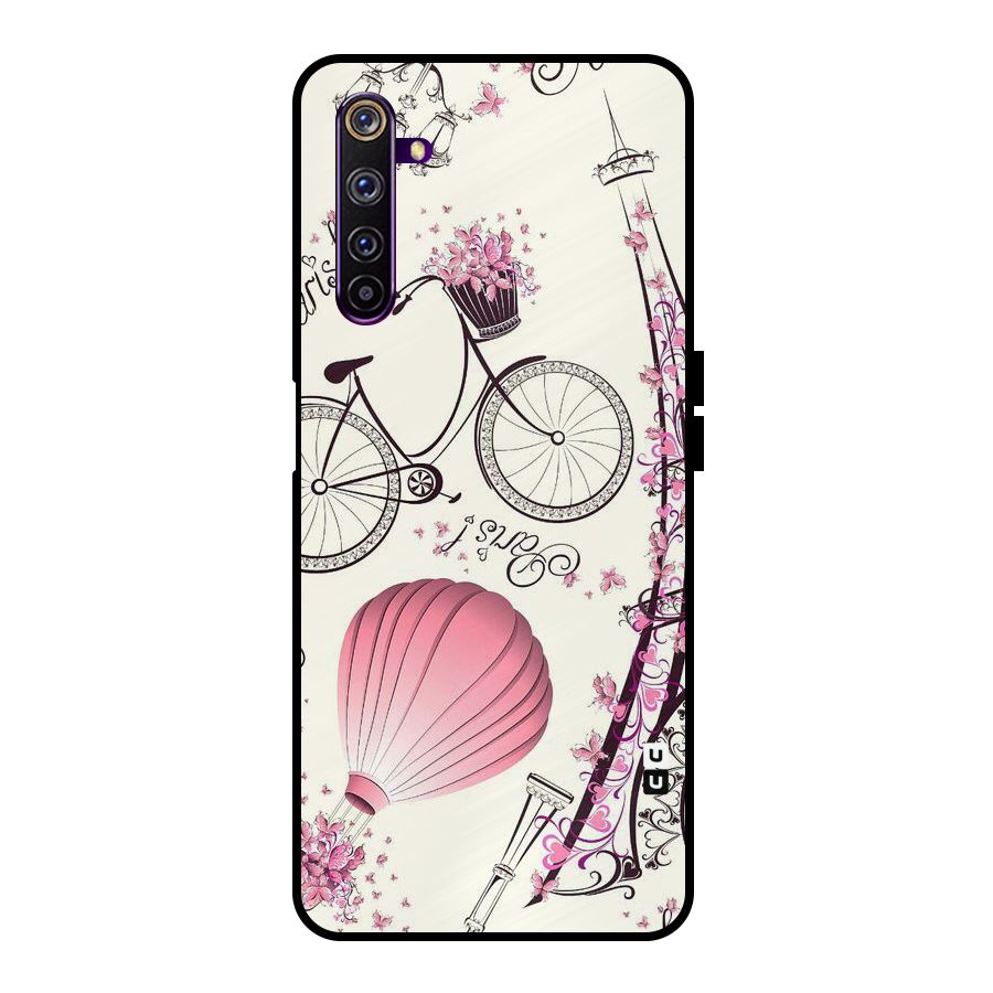 Paris Clipart Metal Back Case for Realme 6 Pro