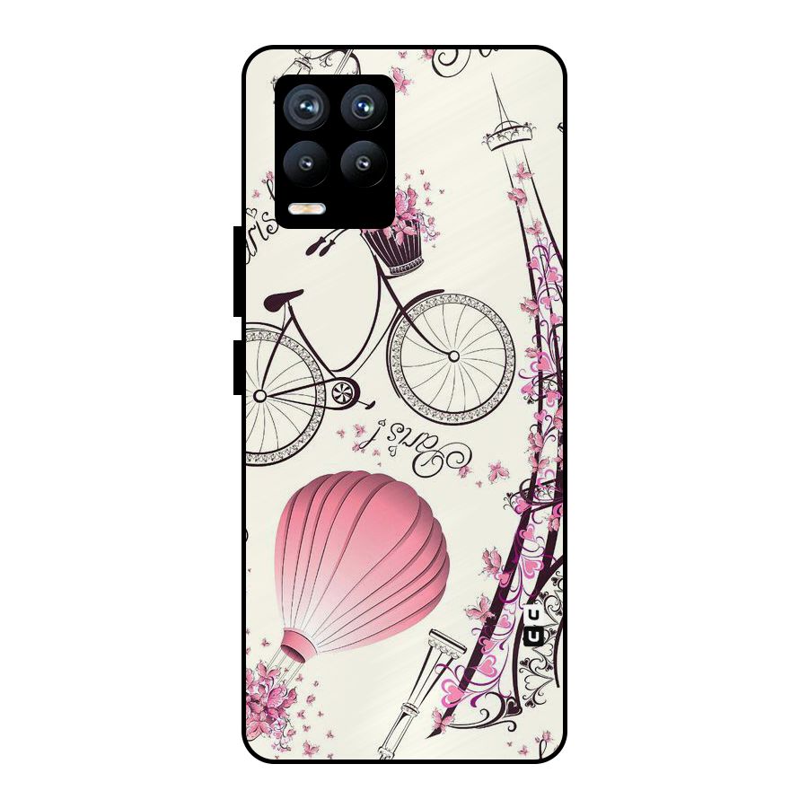 Paris Clipart Metal Back Case for Realme 8