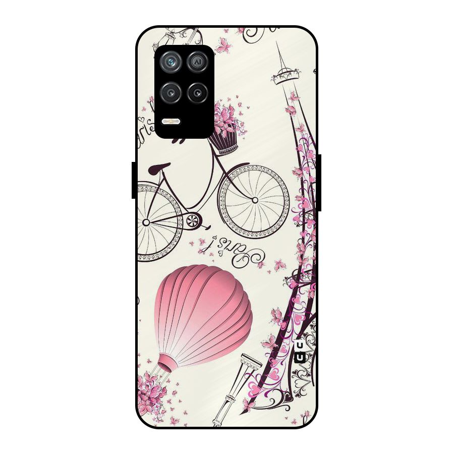 Paris Clipart Metal Back Case for Realme 9 5G