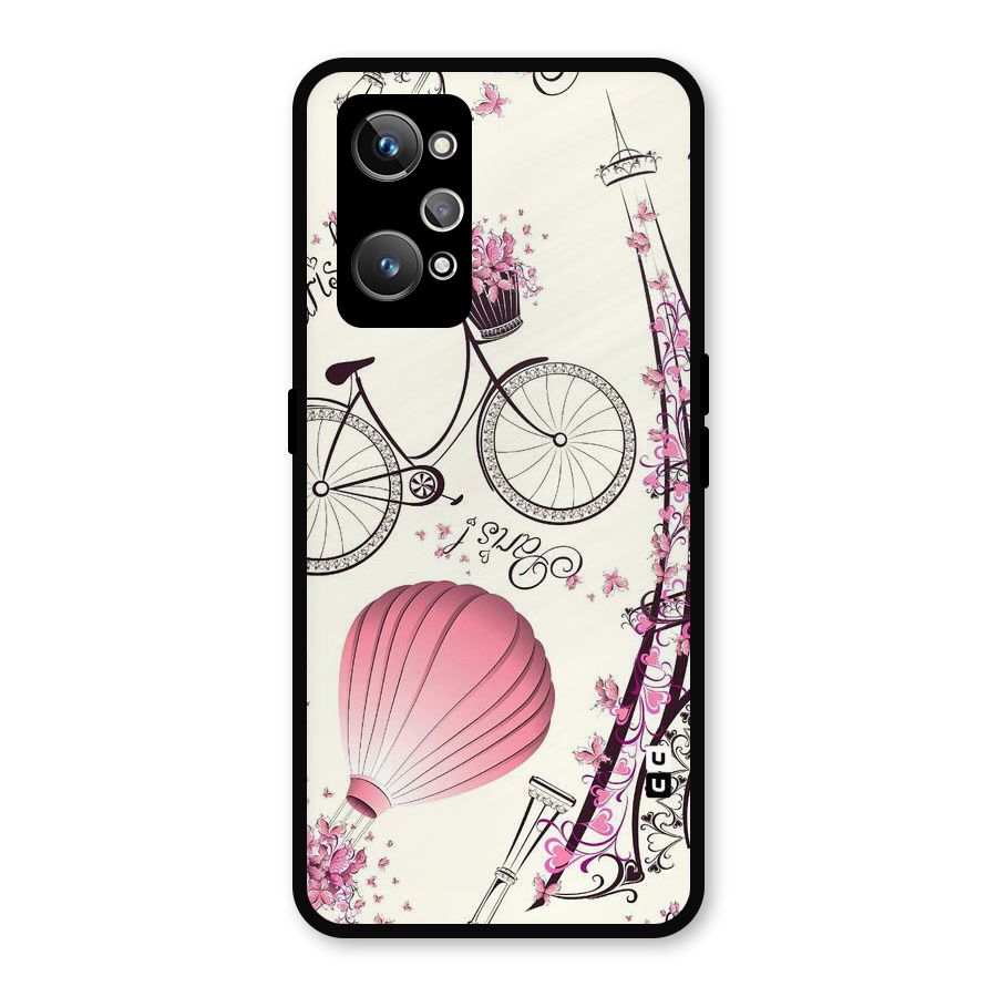 Paris Clipart Metal Back Case for Realme GT 2