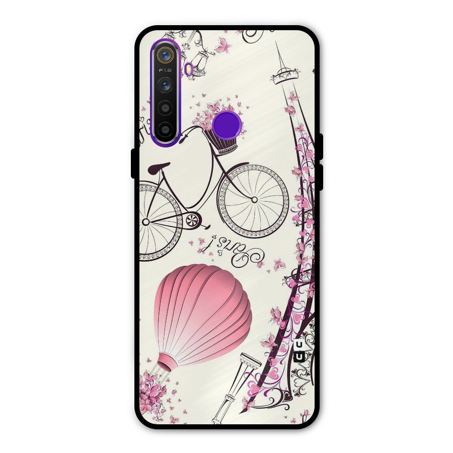 Paris Clipart Metal Back Case for Realme Narzo 10