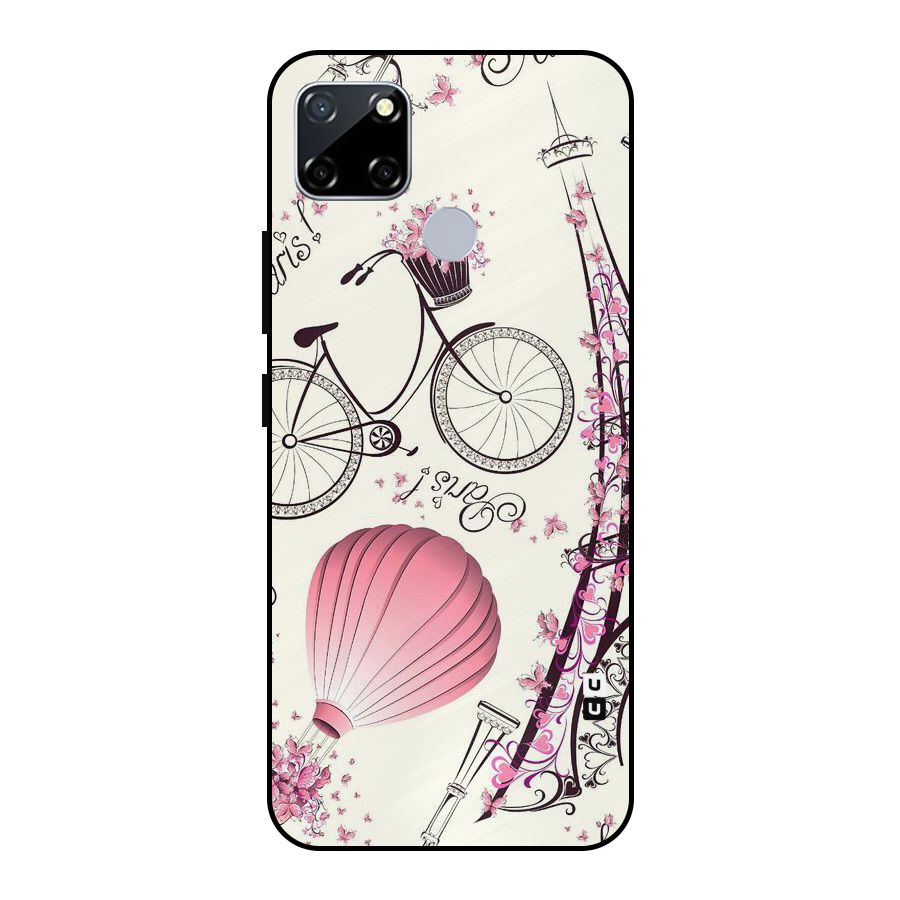 Paris Clipart Metal Back Case for Realme Narzo 20