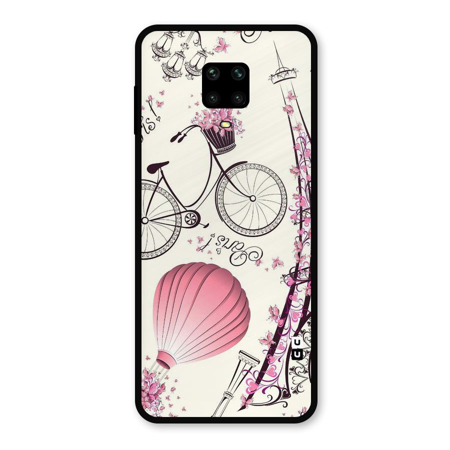 Paris Clipart Metal Back Case for Redmi Note 9 Pro