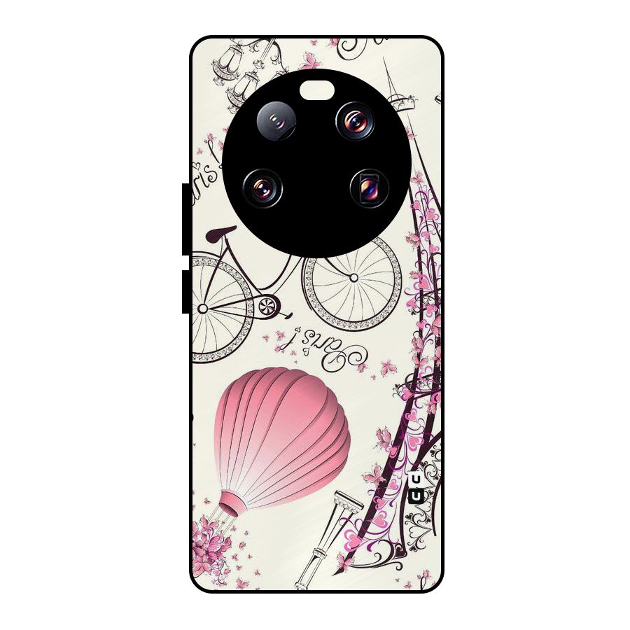 Paris Clipart Metal Back Case for Xiaomi 13 Ultra