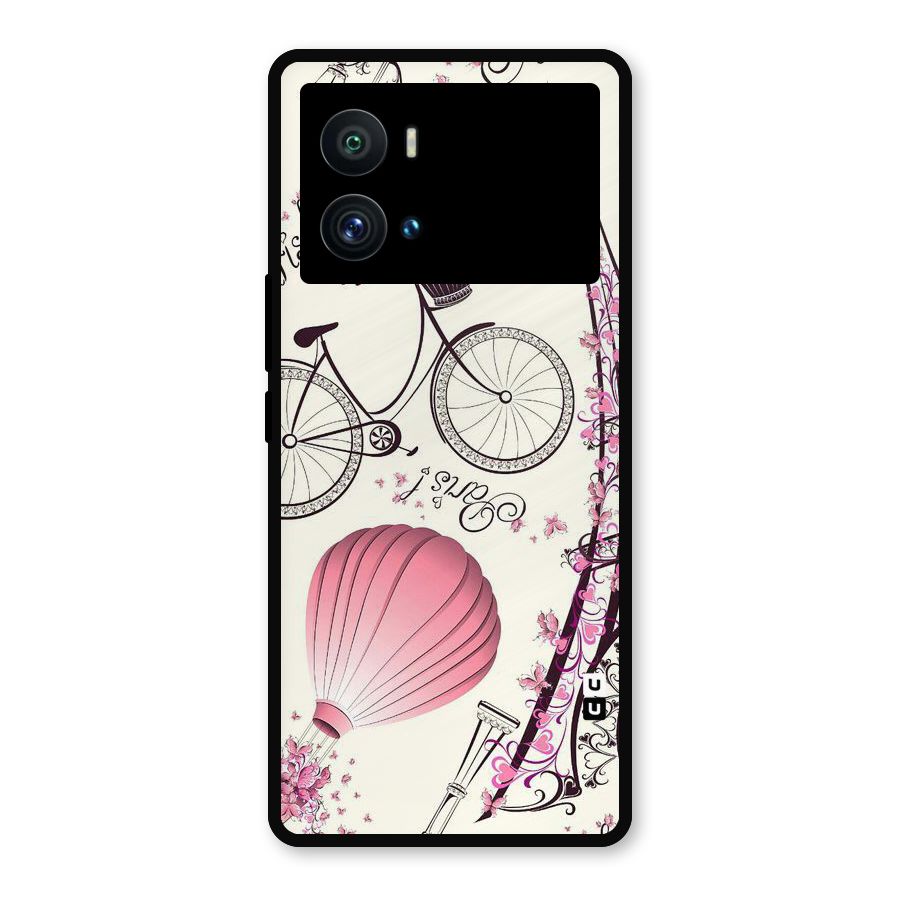 Paris Clipart Metal Back Case for iQOO 9 Pro