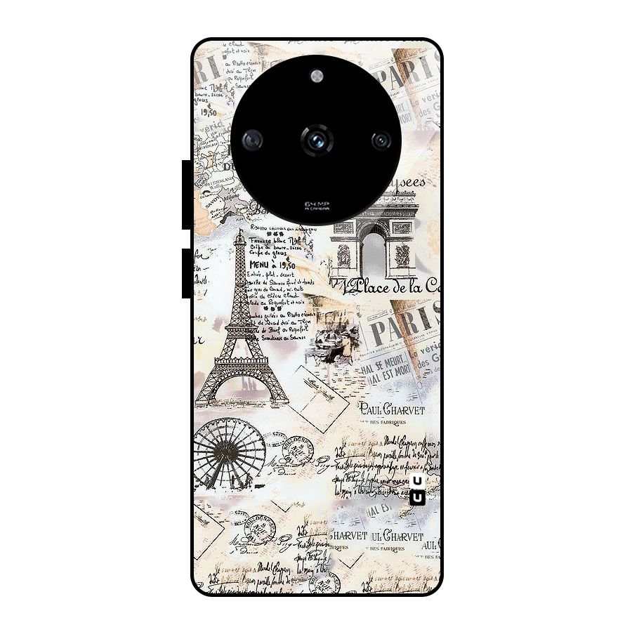 Paris Paper Glass Back Case for Realme Narzo 60 5G