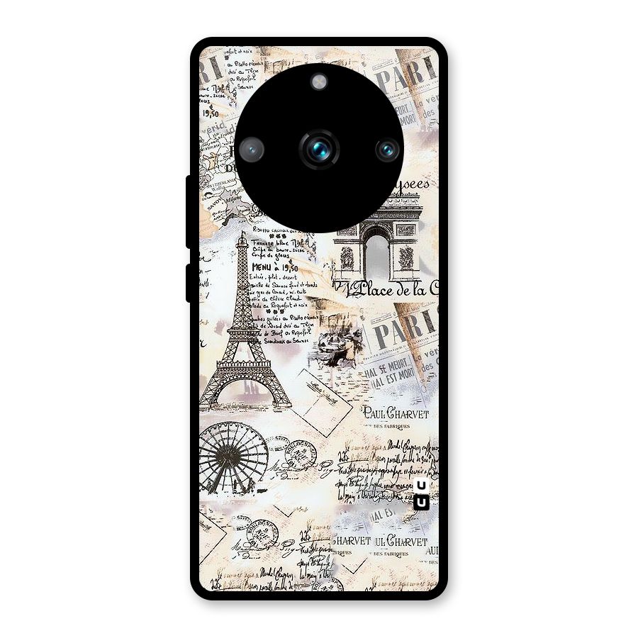 Paris Paper Glass Back Case for Realme Narzo 60 Pro