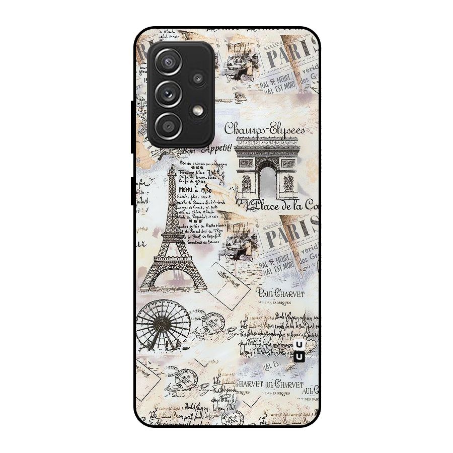 Paris Paper Metal Back Case for Galaxy A52s 5G