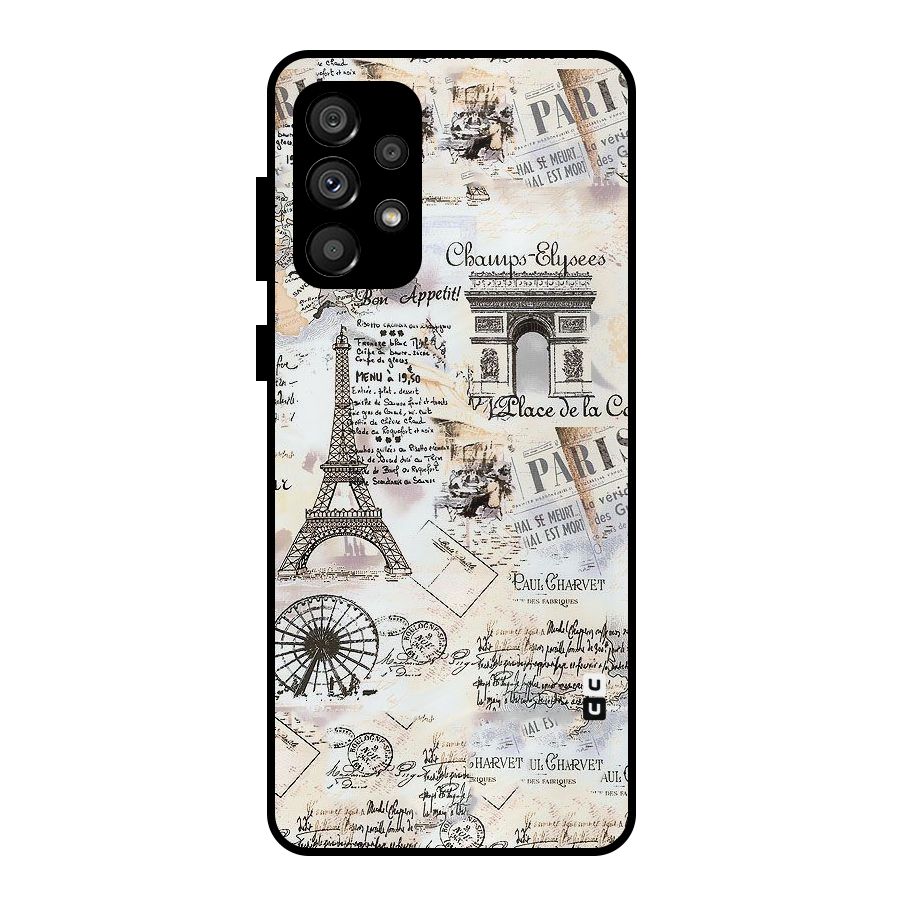 Paris Paper Metal Back Case for Galaxy A73 5G