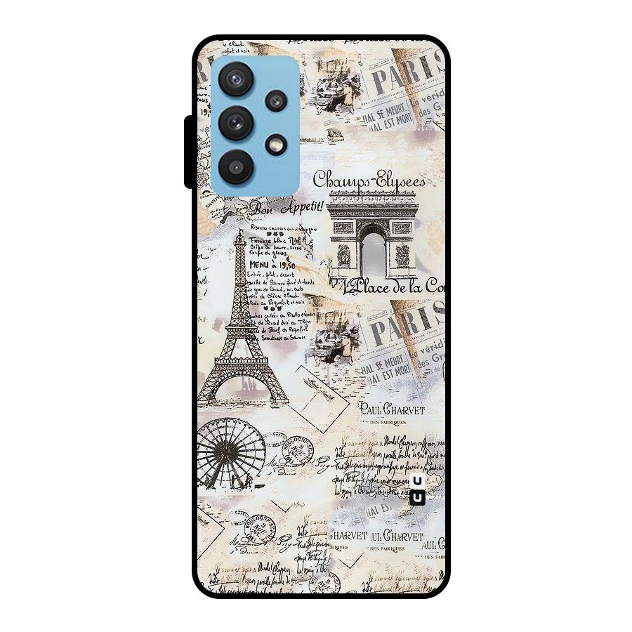 Paris Paper Metal Back Case for Galaxy M32 5G