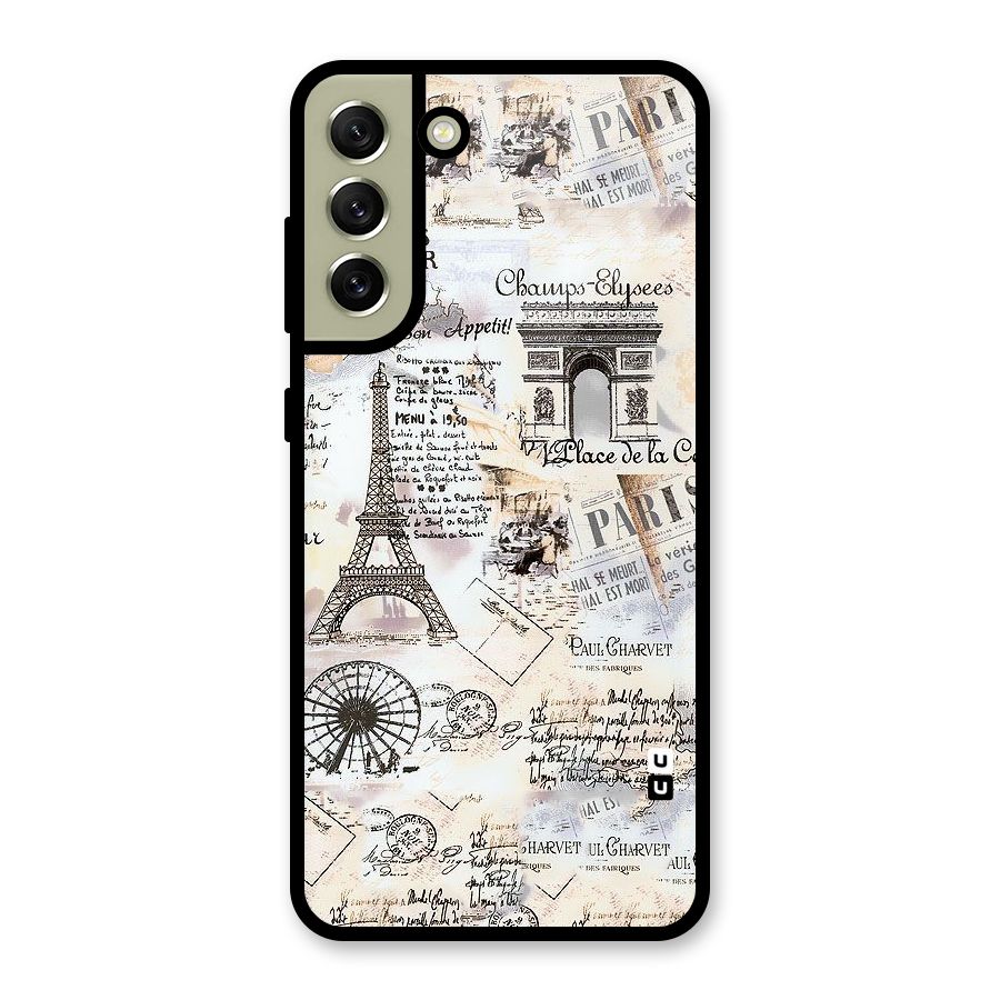Paris Paper Metal Back Case for Galaxy S21 FE 5G (2023)