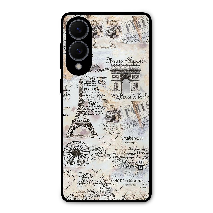 Paris Paper Metal Back Case for Galaxy S25 Edge