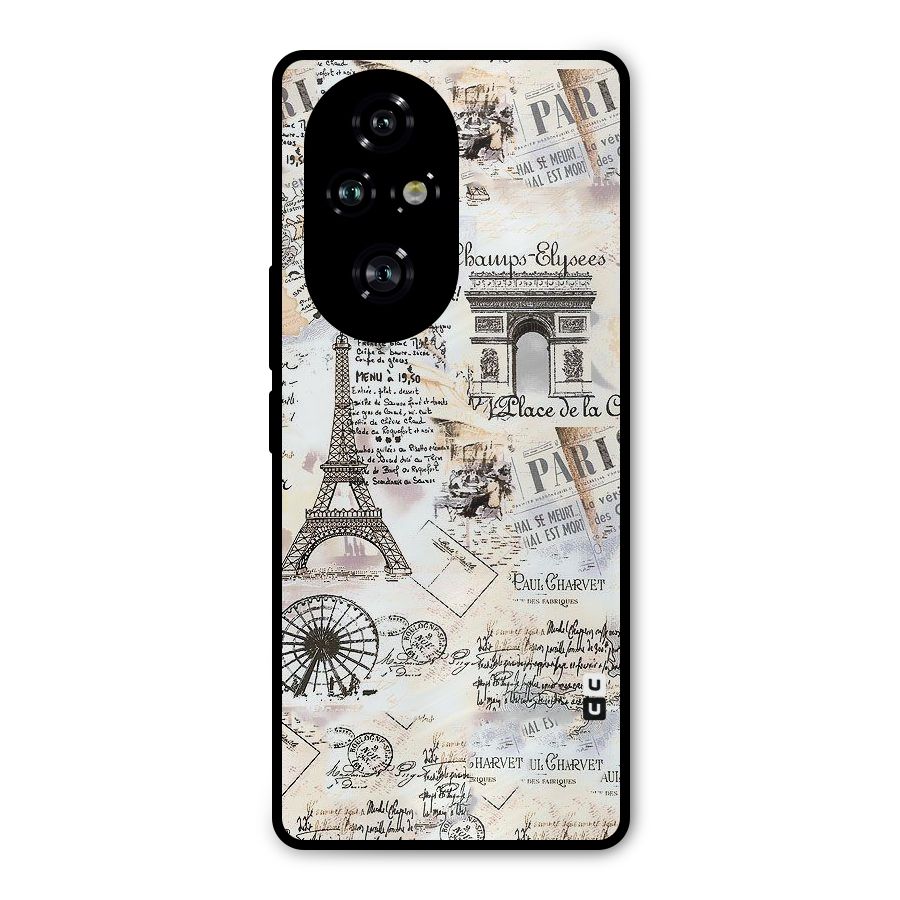 Paris Paper Metal Back Case for Honor 200 Pro