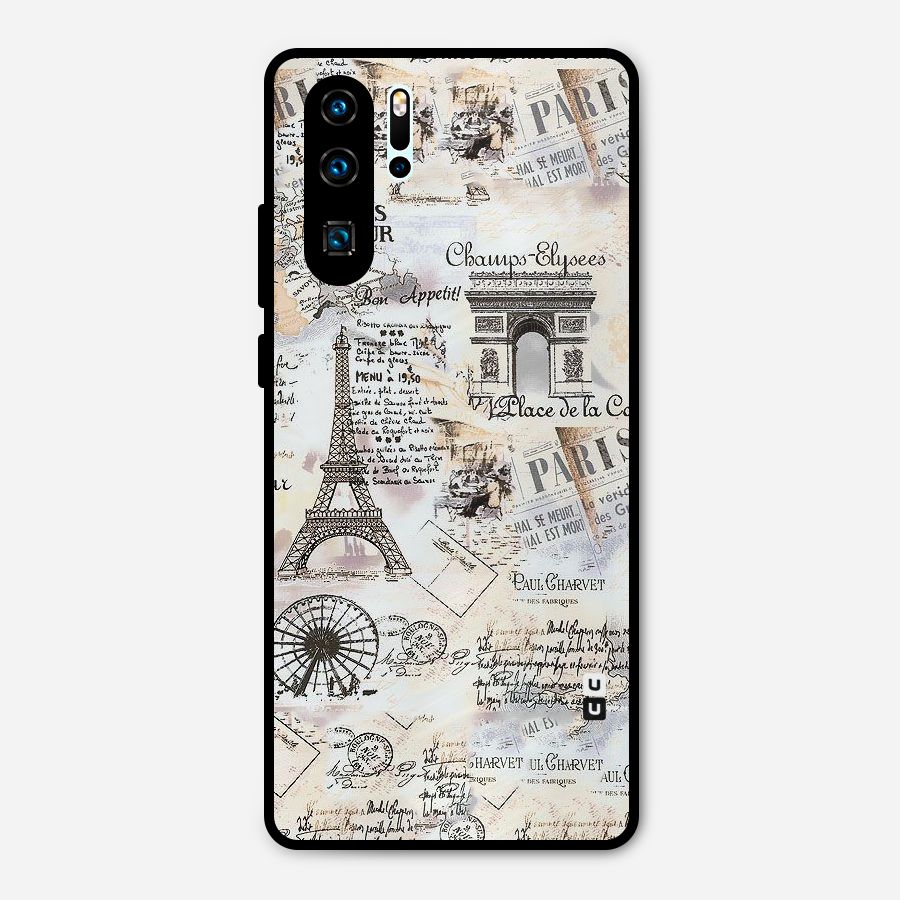 Paris Paper Metal Back Case for Huawei P30 Pro