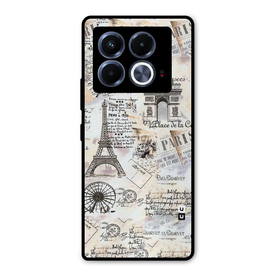 Paris Paper Metal Back Case for Infinix Note 40 5G