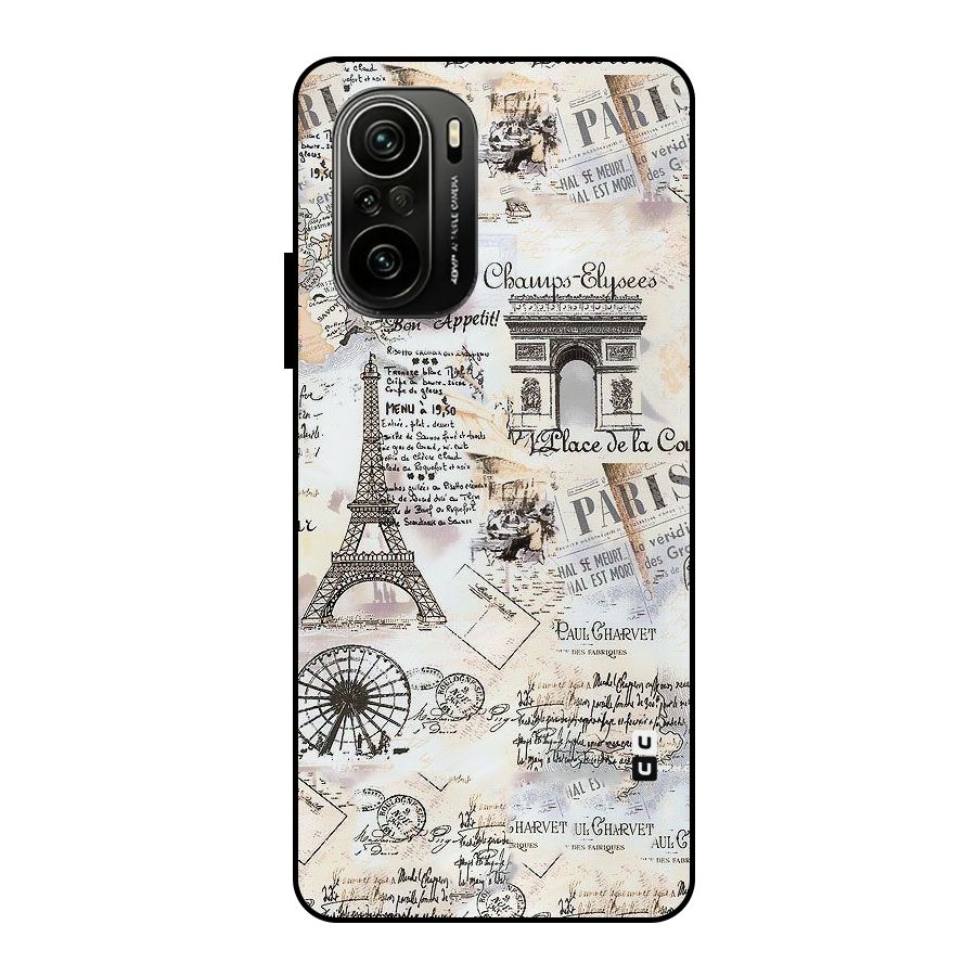 Paris Paper Metal Back Case for Mi 11x