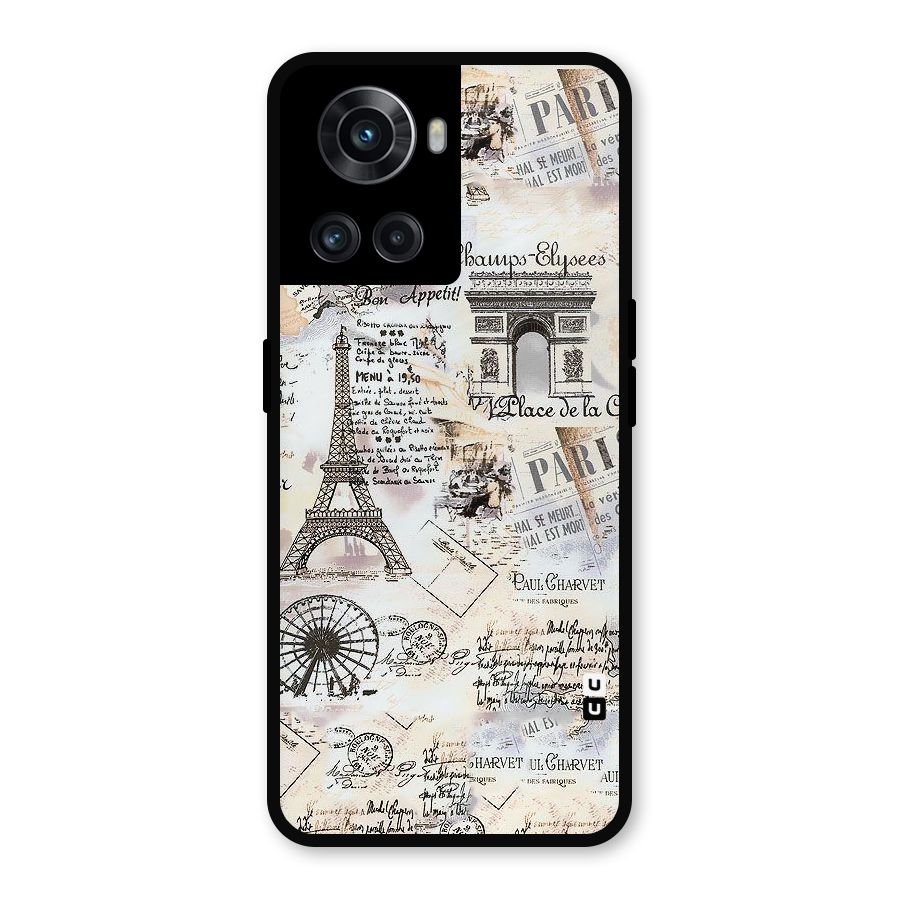 Paris Paper Metal Back Case for OnePlus 10R