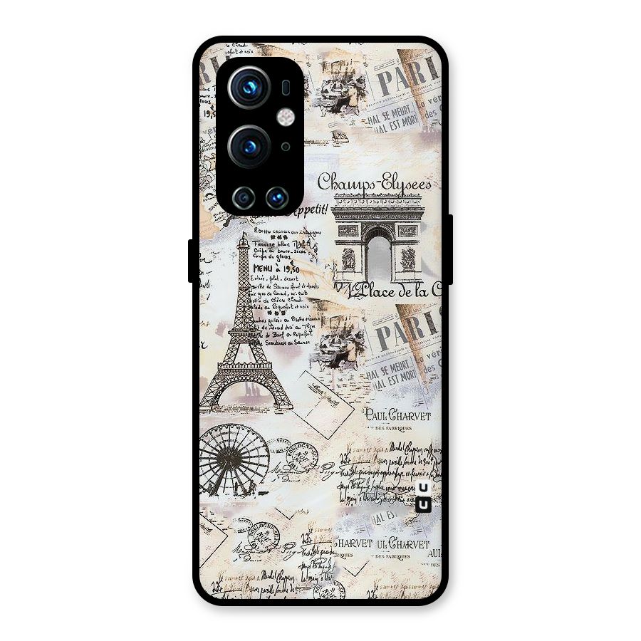 Paris Paper Metal Back Case for OnePlus 9 Pro
