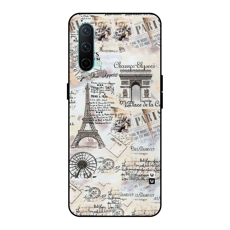 Paris Paper Metal Back Case for OnePlus Nord CE 5G