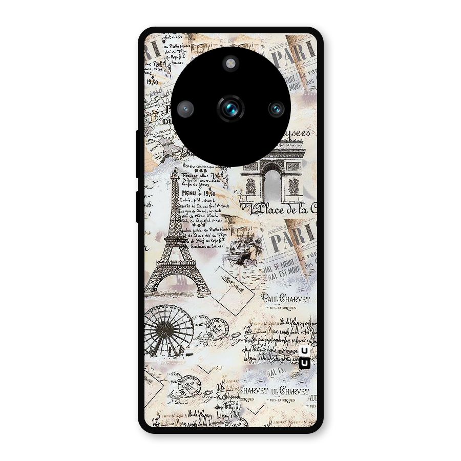 Paris Paper Metal Back Case for Realme 11 Pro