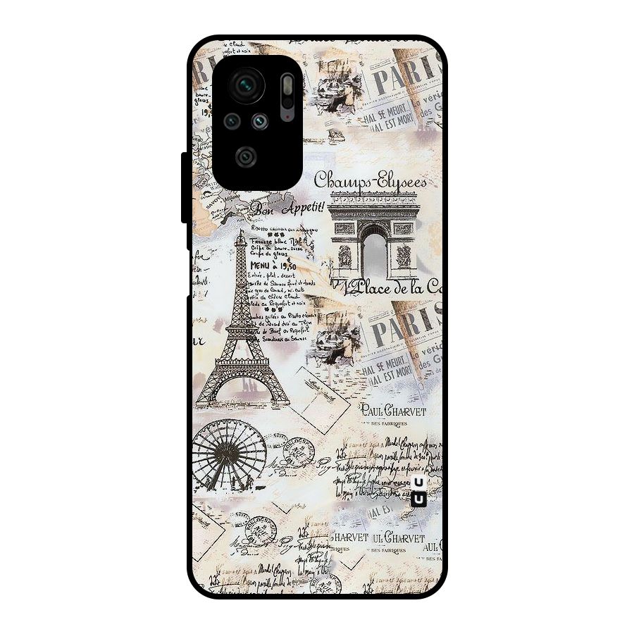 Paris Paper Metal Back Case for Redmi Note 11 SE