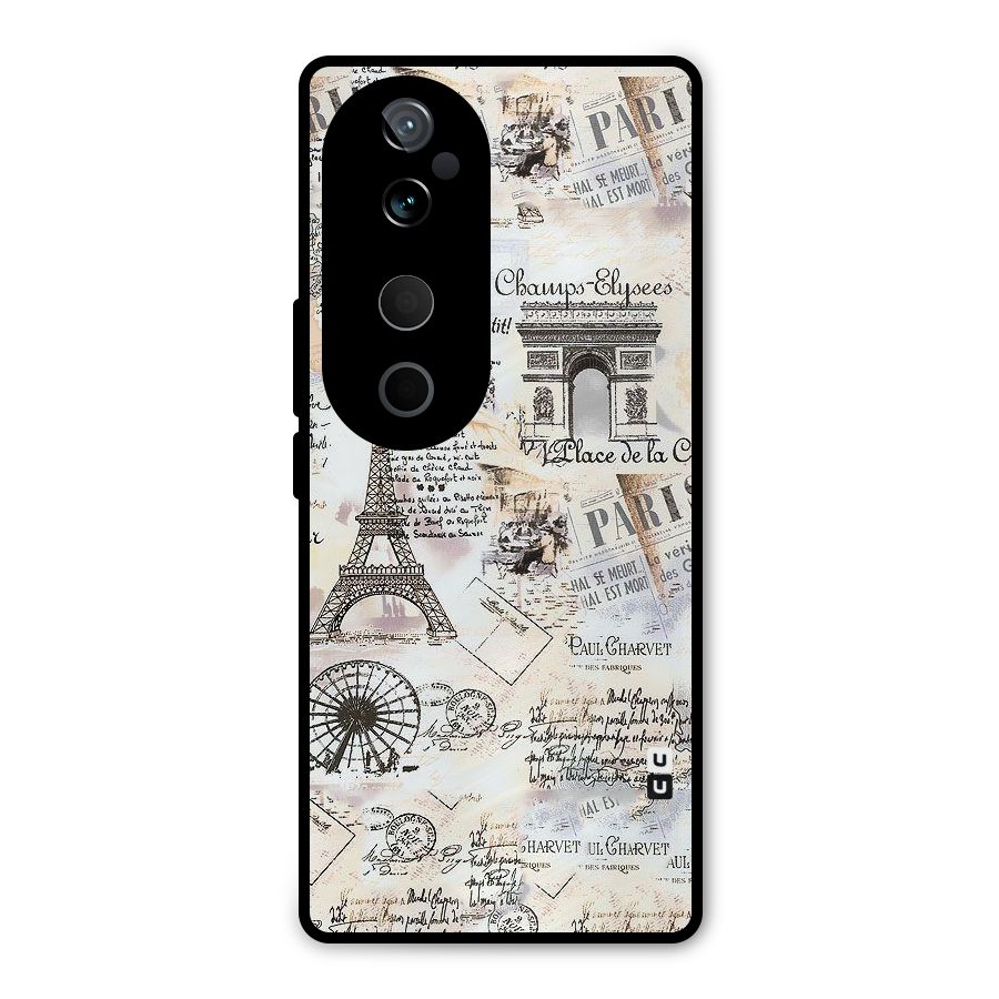 Paris Paper Metal Back Case for Vivo T3 Ultra