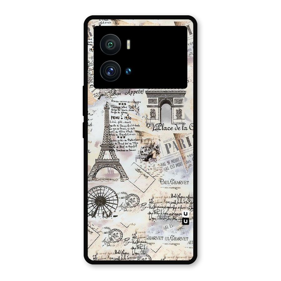 Paris Paper Metal Back Case for iQOO 9 Pro